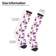 thumbnail image 4 of Fotbe Orchids Flowers print Women's Men's Novelty Crew Socks Cotton Socks Knee High Socks for Walking,Running,Nurses,Pregnancy, 4 of 8