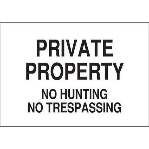 BRADY 122744 Admittance Sign, 10 x 14In, Black/White