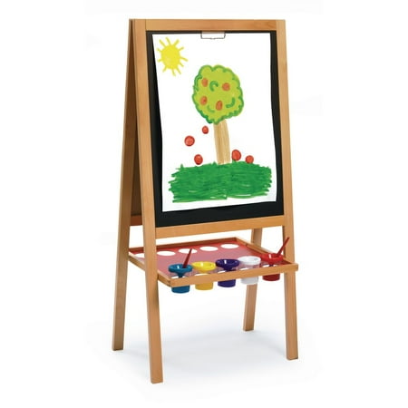 UPC: 0191487012102 | Colorations Premium Free Standing Art Easel with Magnetic Dry Erase & Chalkboard