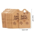 thumbnail image 3 of ZPAQI 100x/Set Christmas Gift Tags Cute Print Hanging Tag Labels DIY Kraft Paper Tags, 3 of 21