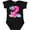 AB-Black, variant on Dinosaur Party-second Birthday Girls Baby Bodysuit