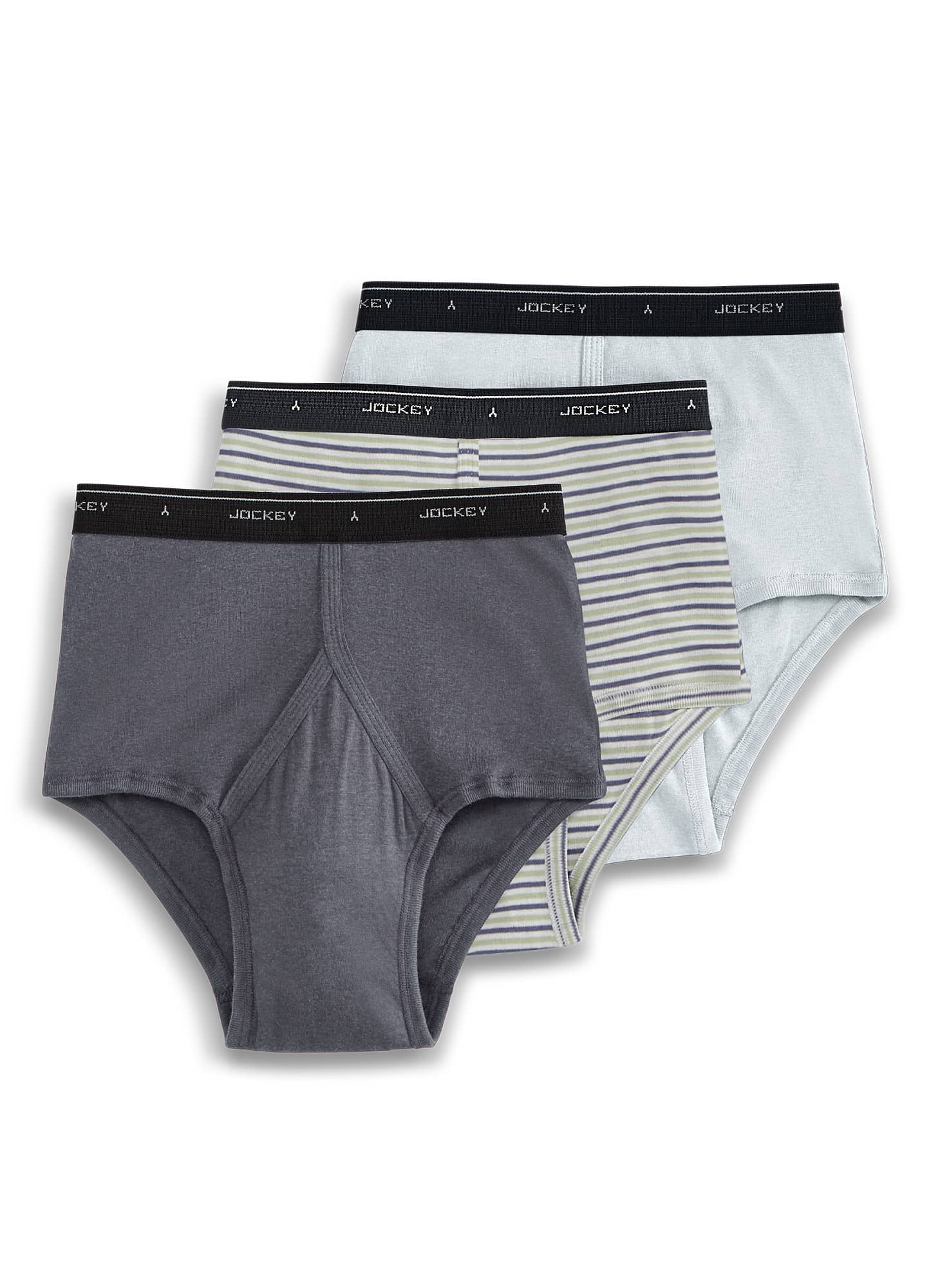 Jockey Mens Classic Brief 3 Pack Underwear Briefs 100 cotton