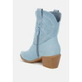 thumbnail image 4 of Nigara Cut Out Detail Denim Cowboy Boots, 4 of 6