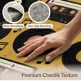 thumbnail image 6 of ODIKA Music Retro Note Record Album Notes Border Tufted Round Movie Non-Slip Chair-Friendly Floor for Dining Room, Under Table, Office, 6 of 7