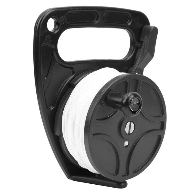 Domqga Plongeur Bobine Équipement de Plongée Portable Polyvalent avec Combinaison de Boucle de Poignée 289FT, Moulinet de Plongée avec Poignée, Moulinet de Plongée