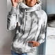 thumbnail image 3 of Pntutb Mujeres Tie-Dyed Print Manga Larga Bolsillo Suelto Sudadera Capucha Pullover top Pntutb Pntutb-378, 3 of 6