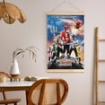 thumbnail image 5 of Power Rangers Wooden Shaft Hanging Poster Home Decor Poster Wall Art Painting For Living Room Bedroom 20"X30", 5 of 7