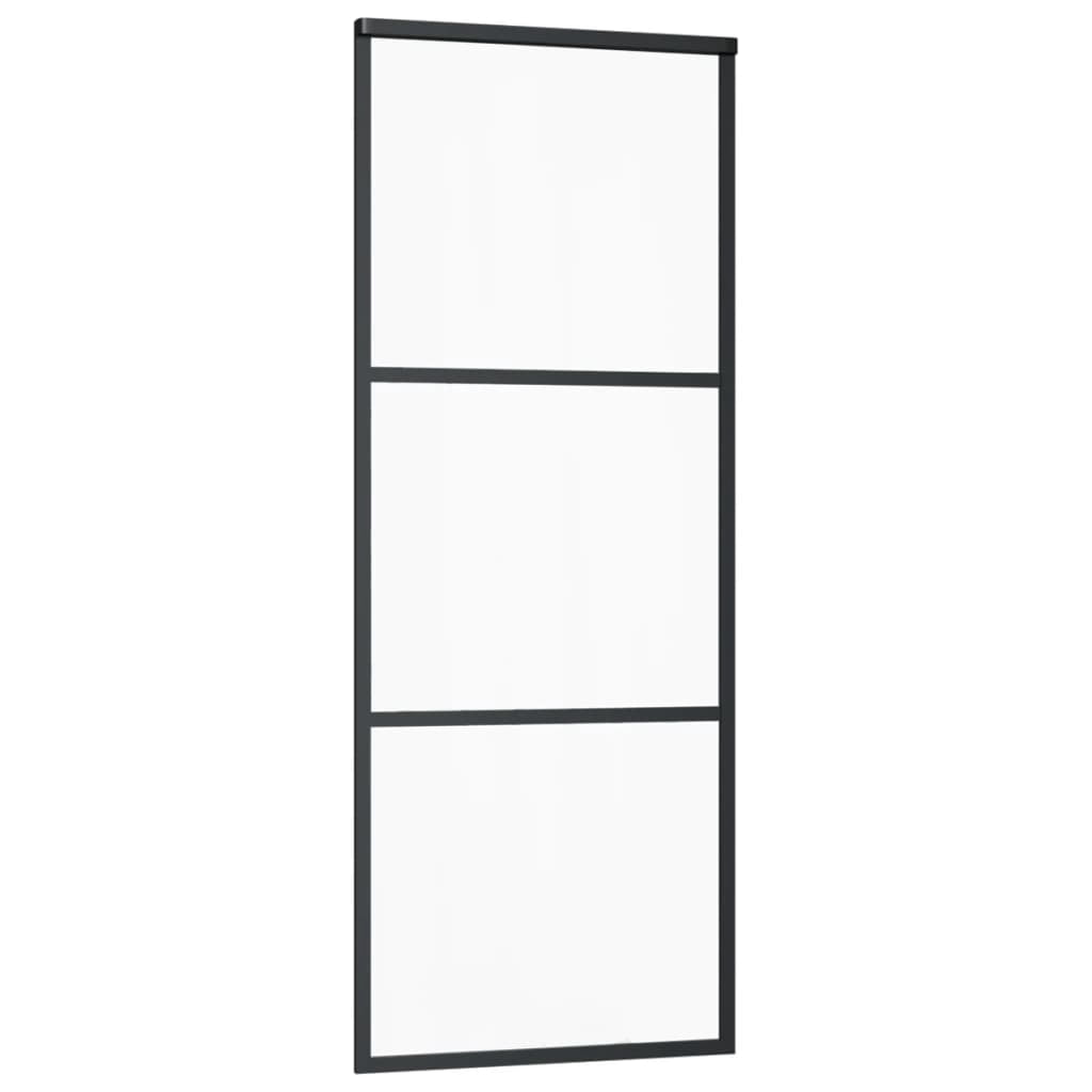VidaXL ESG Glass Aluminum Sliding Door, 44.9 lbs, 29.9 x 80.7"