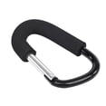 thumbnail image 4 of Clip para cochecito de bebé, cochecito de bebé negro, colgador de bolsa de pañales, gancho para cochecito de bebé, características de vanguardia, 4 of 8