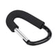 thumbnail image 4 of Clip para cochecito de bebé, cochecito de bebé negro, colgador de bolsa de pañales, gancho para cochecito de bebé, características de vanguardia, 4 of 8