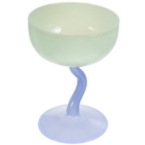 ULTNICE Blue Glass Ice Cream Cup for Food Perfect for Desserts Snacks and Beverages 4.5 inches