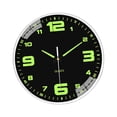 thumbnail image 4 of Reloj de pared decorativo, creativo, de fácil lectura, sencillo y moderno, para colgar en el interior, para oficina, dormitorio Grandes números negros, 4 of 9
