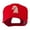 Red, variant on Chess Piece of a Knight Embroidered Cap - Kelly OSFM