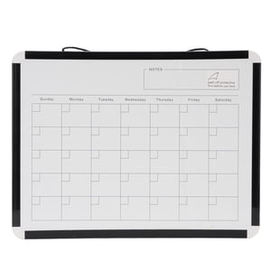 Calendrier mensuel Dry Effase Whiteboard, facile à effacer Versatile Solid Magnetic Calendar White Board for Home