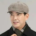thumbnail image 2 of Fgnfyis British Retro Unisex Mens Hats Fashionable Newsboy Beret Cap for Men Women Casual Daily Wear with Denim All Season Soft Khaki, 2 of 4