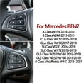 thumbnail image 7 of Car Steering Wheel Buttons Control Switch Cover For BENZ A B CLA CLS GLA GLS GLE Class W176 W246 W218 W172 A0999050600, 7 of 7