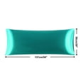 thumbnail image 5 of PiccoCasa 1Pc Soft Silky Satin Long Pillowcases for Bedding 20"x54" Teal, 5 of 8