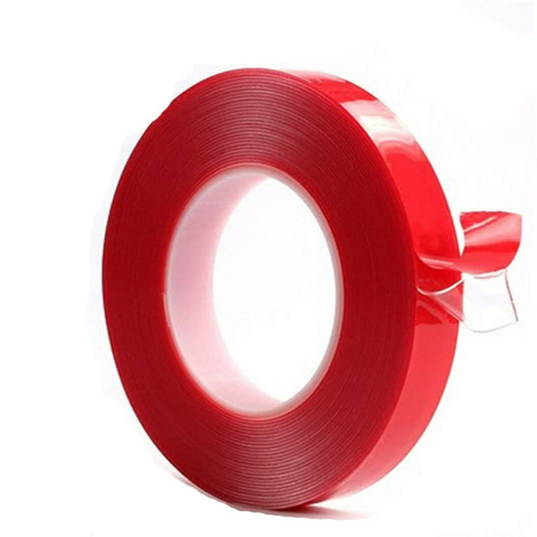 SENRISE Double Sided Clear Tape Mounting Acrylic Foam Tape Adhesive for  Cars Cellphone Repair Width 5mm-30mm Red 