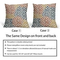 thumbnail image 6 of Blue Orange Yellow Pillow Covers 18x18 Set of 2 Fall Colored Art Dot Decorative Throw Pillows Trendy Print Outdoor Pillowcase Holiday Seasonal Cushion Cover Linen Pillow Case Decor for Sofa Couch Bed, 6 of 6