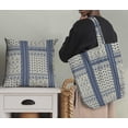 thumbnail image 5 of Soimoi Minky Blue Fabric By the Yard - 56 Inch Wide - Ethnic Geometric Material - Artistic and Modern Patterns for Various Uses Printed Fabric, 5 of 6