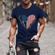 thumbnail image 1 of Tops para hombre, blusas y camisas de manga corta con cuello redondo para hombre, jersey informal de moda con estampado de cuello redondo para hombre, pantalones cortos deportivos para fitness, blusa, 1 of 5