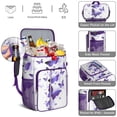 thumbnail image 2 of Floral Butterfly Design Insulated Backpack Cooler – Leakproof Lunch Bag with Tropical Pattern, Great for Hiking, Beach Days & Outdoor Use, 2 of 6