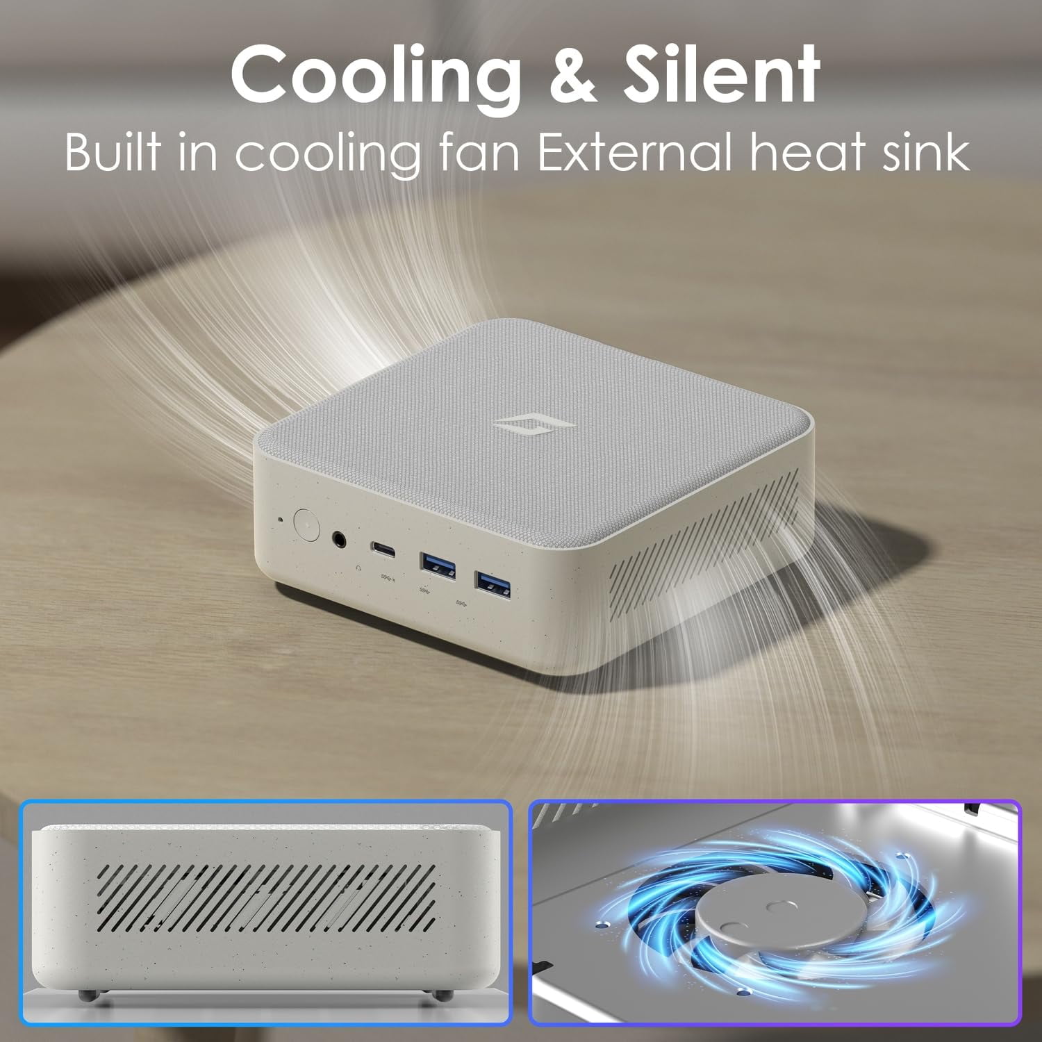 Mini Desktop PC Ryzen 7 5700U (8C/16T, up to 4.3Ghz), Small