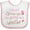 White and Pink, variant on Inktastic Wrestling Future Wrestler Girls Boys or Girls Baby Bib