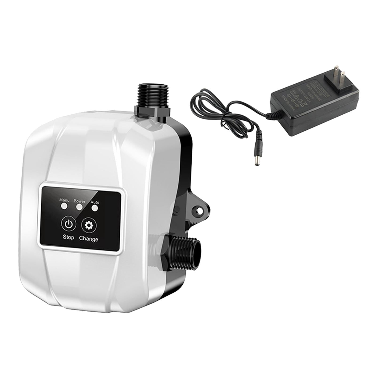 Water Pressure Booster Pump Automatic Shower Booster Pump Portable Small 150PA Domestic Brushless Water Pump for Solar Heater Faucet Shower White