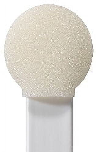 (Bag of 50 Swabs) 71-4551: 6" overall length swab with circular foam mitt on flat on a flat polypropylene handle