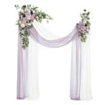 thumbnail image 2 of Kit de arco de flores artificiales para boda, guirnalda de rosas falsas, fondo floral Púrpura, 2 of 9