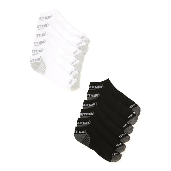 Starter Men's Half Cushion No Show Socks, 12-Pack