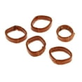 thumbnail image 5 of 5 Pieces Faux Leather Holder Retainer Loop 20mm Brown, 5 of 7