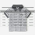 thumbnail image 4 of Cethrio Boys Striped Polo Shirts, Cotton Casual Summer Short Sleeve Polos White Size 7-8 T, 4 of 4