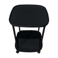 thumbnail image 2 of Rolling Side Table with Wheels Narrow End Table Storage Shelf for Bedroom Living Room Small Spaces, 2 of 6