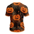 thumbnail image 5 of Halloween Shirts for Men Halloween Pumpkin Graphic Tees Mens Short Sleeve Crewneck Funny Halloween Holiday Costumes Tops, 5 of 5