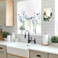 thumbnail image 5 of Blue Spring Floral Tie Up Curtains for Windows, Adjustable Balloon Window Shades, Watercolor Elegant Pastoral Flowers Kitchen Window Treatments Adjustable Roll Up Curtain for Basement/Nursery 52"x45", 5 of 8