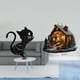 thumbnail image 2 of Reloj de pared de acrílico con diseño de gato, adorno decorativo moderno de mesa independiente para sala de estar, dormitorio, fiesta, hogar, estanter, 2 of 8