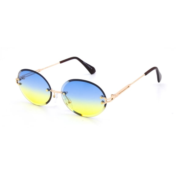 Fashion Sunglasses Metal Retro Classic Sunglasses Unisex Blue Yellow