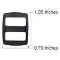 thumbnail image 4 of 10 - Country Brook Design® 5/8 inch Black Contoured Side Release Buckle & Wide Mouth Triglide Set, 4 of 4