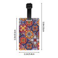 thumbnail image 4 of PAYOHTO Luggage Tags for Suitcases Mexican Ethnic Boho PVC Lable for Travel Bag, 4 of 7