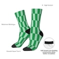 thumbnail image 4 of Cauagu green party Print Crew Socks for Women and Men,Adult Athletic Running Socks 1-Pair Sports Socks Work Gear Socks with Moisture Wicking, 4 of 6