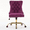 Purple, variant on ENYOPRO Makeup Chair with High Back, Large Velvet Fabric Swivel Task Chair for Home Office, Ergonomic Comfortable Chair, Comfy Chair, Beige