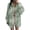 Green, variant on Women Tie Dye Shirt Long Sleeve Button Down Oversized Lapel Collar Cotton Blend Loose Fit Casual Spring Summer Duster Top