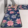 thumbnail image 2 of Kitchen Rugs Sets Of 2,Pioneer Flower Floral Print Pattern Anti Fatigue Kitchen Mat Rugs Non Slip Washable,Decorative Kitchen Floor Mats for Kitchen,Sink,Laundry,17"x47"+17"x47", 2 of 5