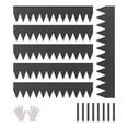 thumbnail image 1 of STAWAY 6 Pack 40x8" Black Steel Landscape Edging - Rust-Resistant, Flexible Garden Borders for Easy Installation & Durable Outdoor Design, 1 of 9