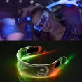 thumbnail image 4 of Gafas luminosas LED para adultos, gafas con visera LED en 7 colores, gafas luminosas de colores, 4 of 5
