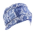 thumbnail image 1 of Foulard de Tête Chimio Cancer 6 Couleurs Turban Bonnet pour Femmes Bleu, 1 of 7