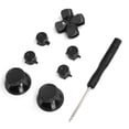 thumbnail image 1 of Replacement Aluminum Alloy Buttons for PS4 Game Controller (Black), 1 of 4