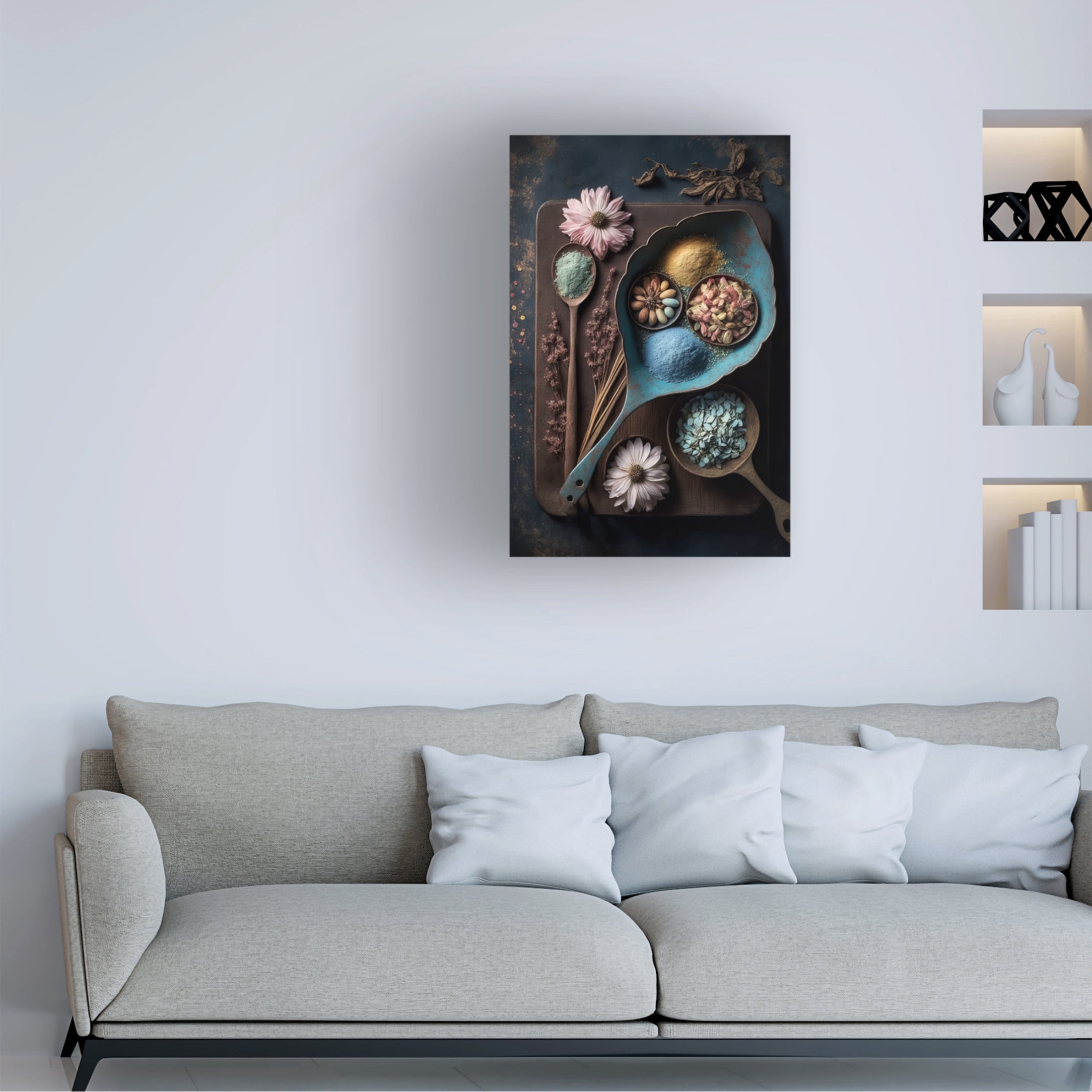 Canvas Wall Art - Treechild 'Spices' Wall Art for Living Room, Bedroom, or Office D?cor by Trademark Fine Art - 22 x 32 Inches